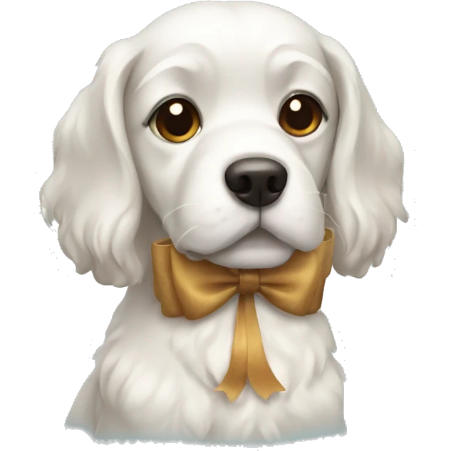 dog with bow emoji