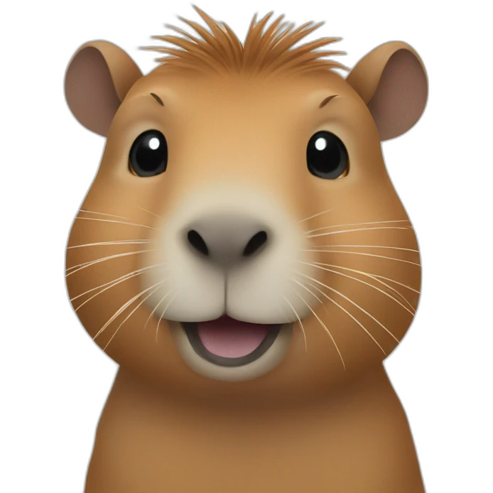 Capybara cute emoji