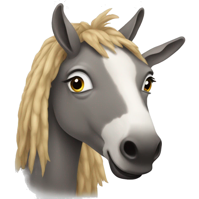 Burro enamorado  emoji
