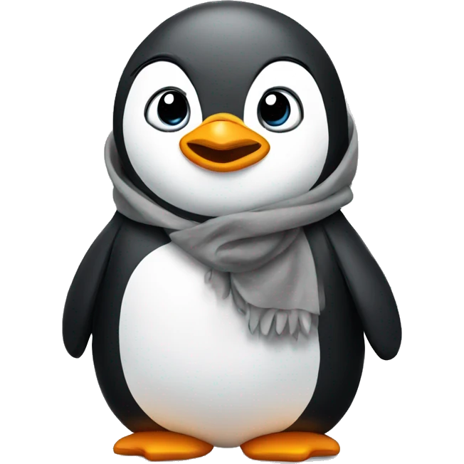 Penguin wearing a hoodie  emoji