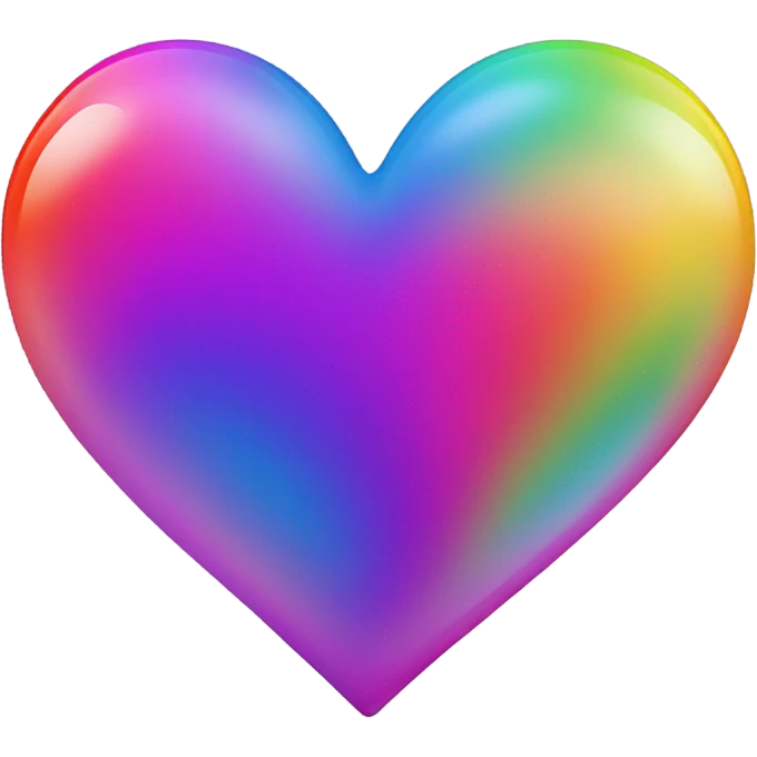 Rainbow heart emoji