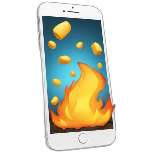 iphone-in-fire emoji