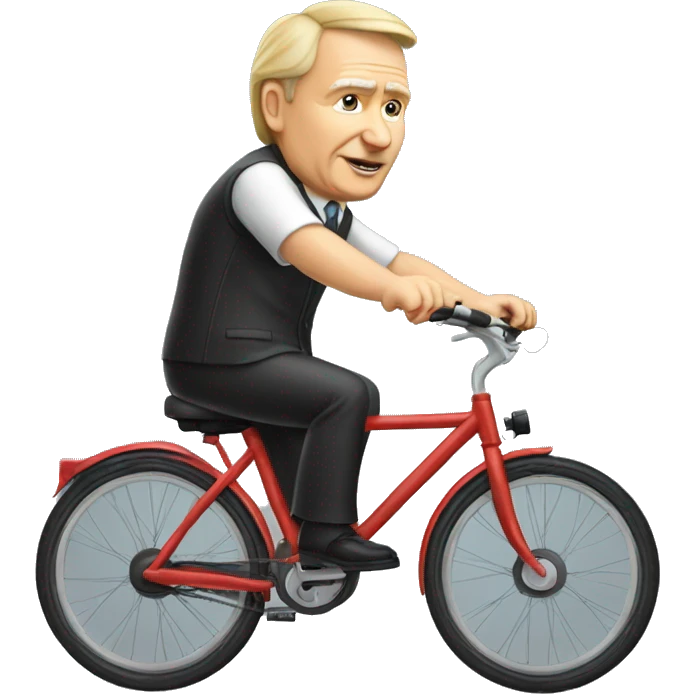 LE PRESIDENT POUTINE SUR UN VELO emoji