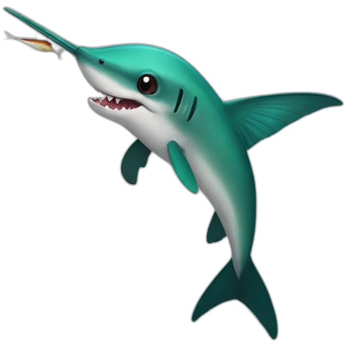 Hummingbird shark emoji