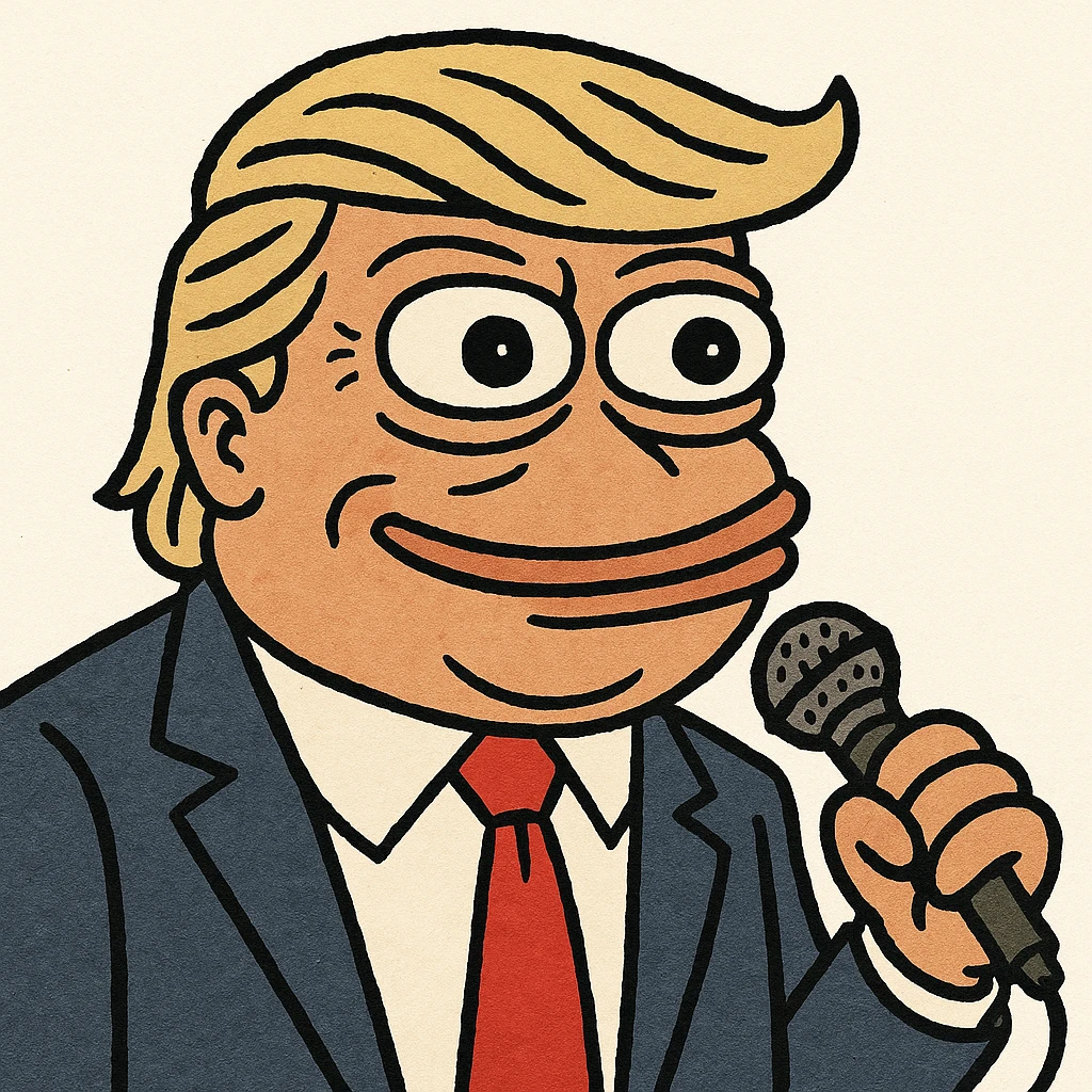 Donald Trump speaking at a rally emoji