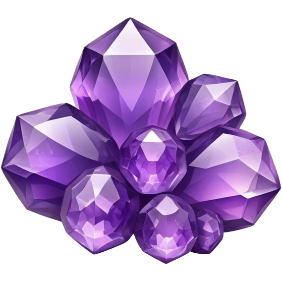 Purple amethyst cluster fruit emoji