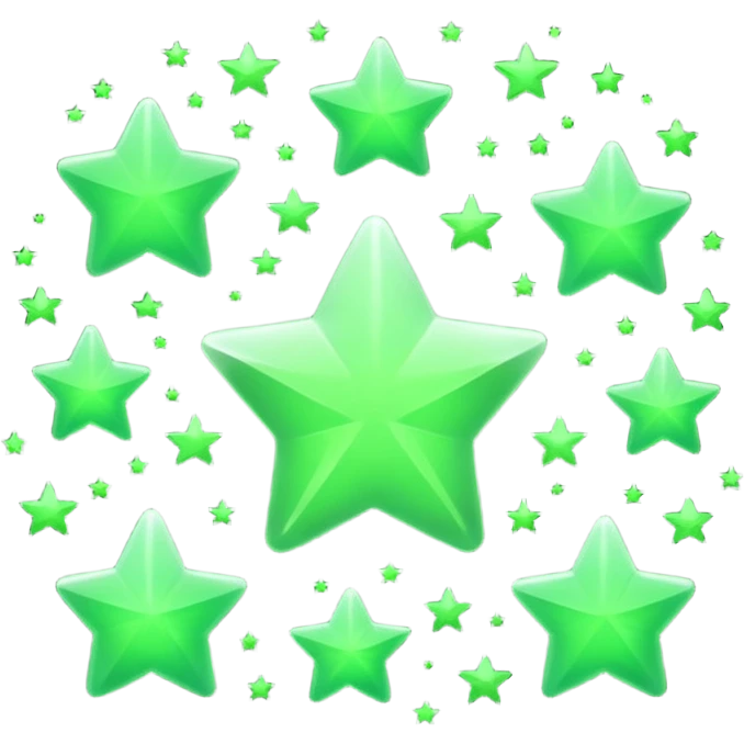 estrelas verdes emoji