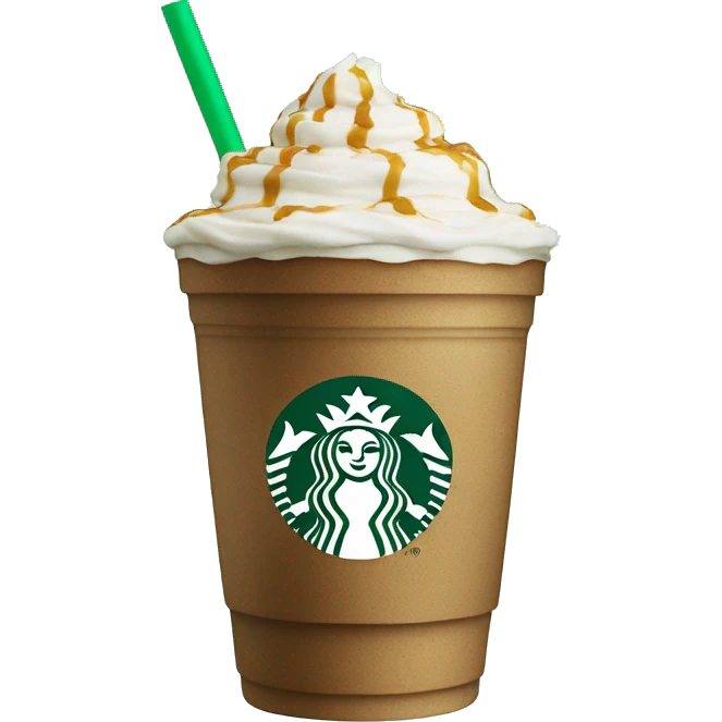 Starbucks Frappuccino without cream emoji
