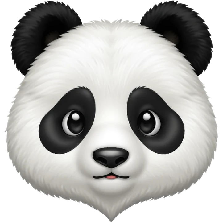 panda face inside a heart emoji