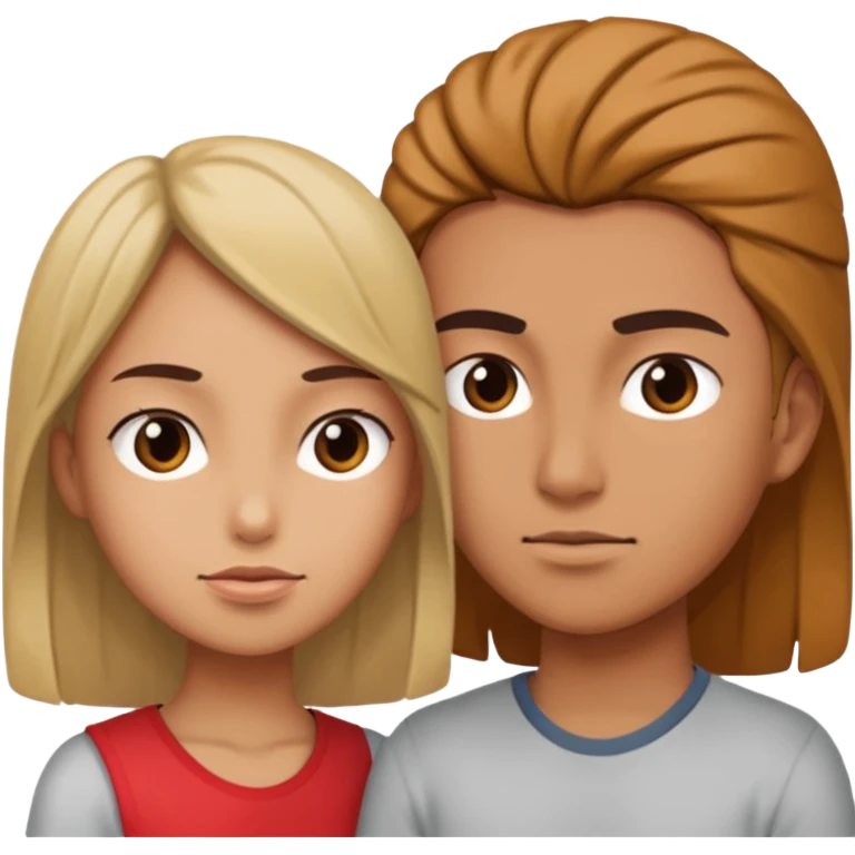 Create one side efforts and one side love emoji