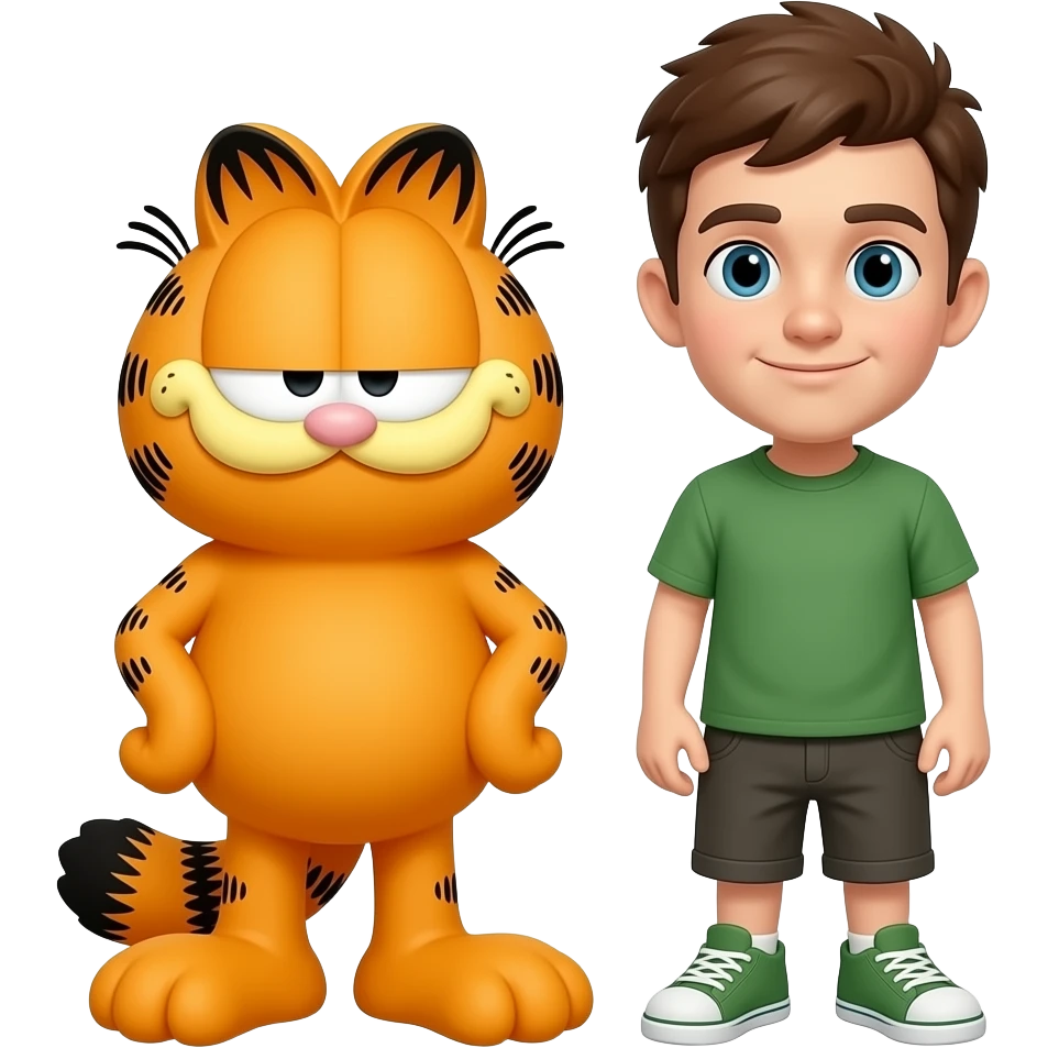 Garfield and jon emoji