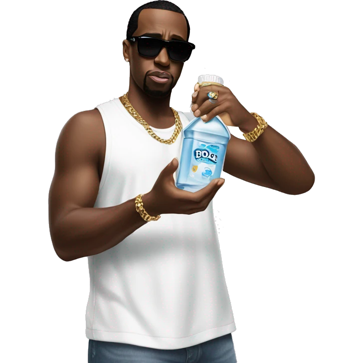 P diddy holding baby oil emoji