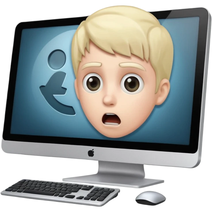 shocked desktop emoji