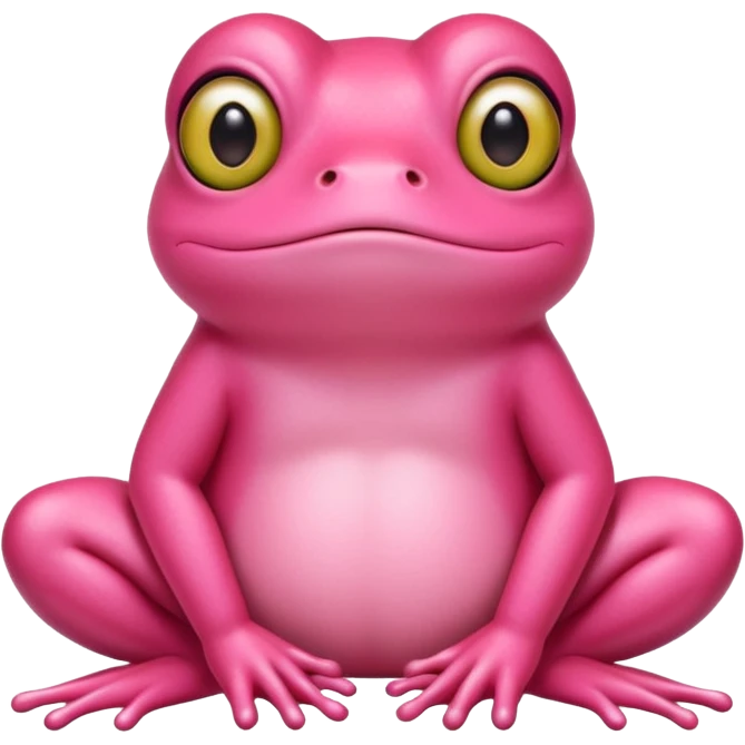 Pink frog emoji