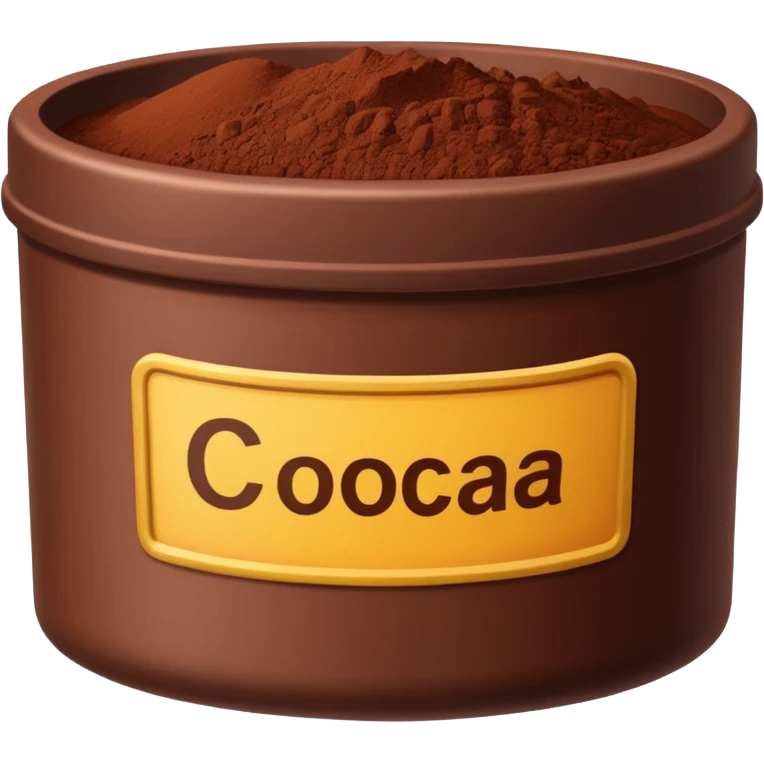 container of cocoa powder emoji