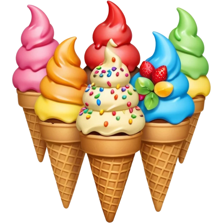 ice creams candy emoji