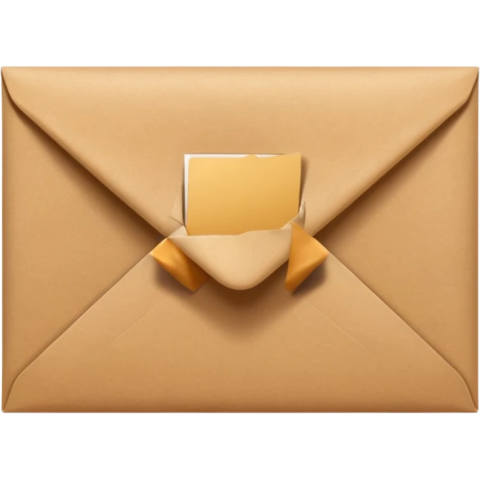 a paper sticking out of an envelope emoji