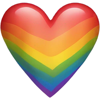 Pride heart emoji