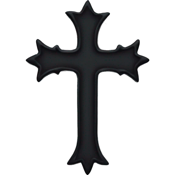 goth cross emoji