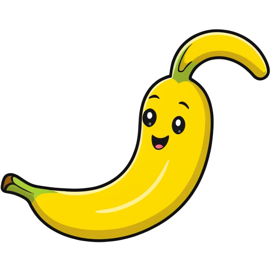 silly banana character slipping on its own peel emoji