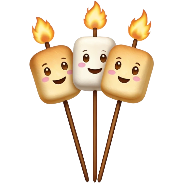 marshmallows on skewers emoji