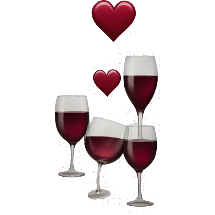 Wine red heart emoji