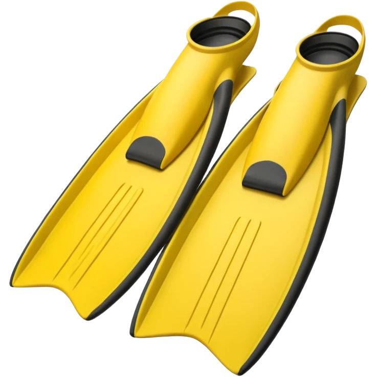  diving fins  yellow emoji