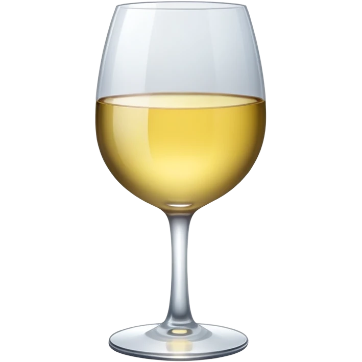 Realistic wine glass emoji