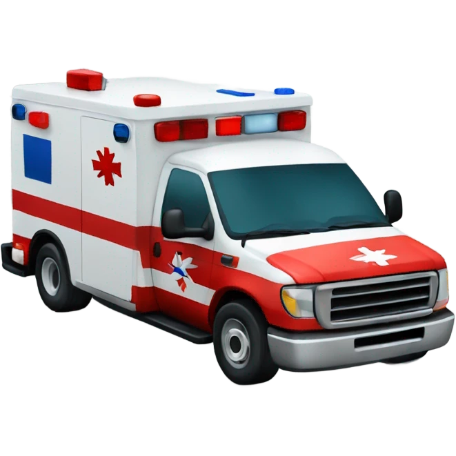 EMT ambulance Christmas emoji