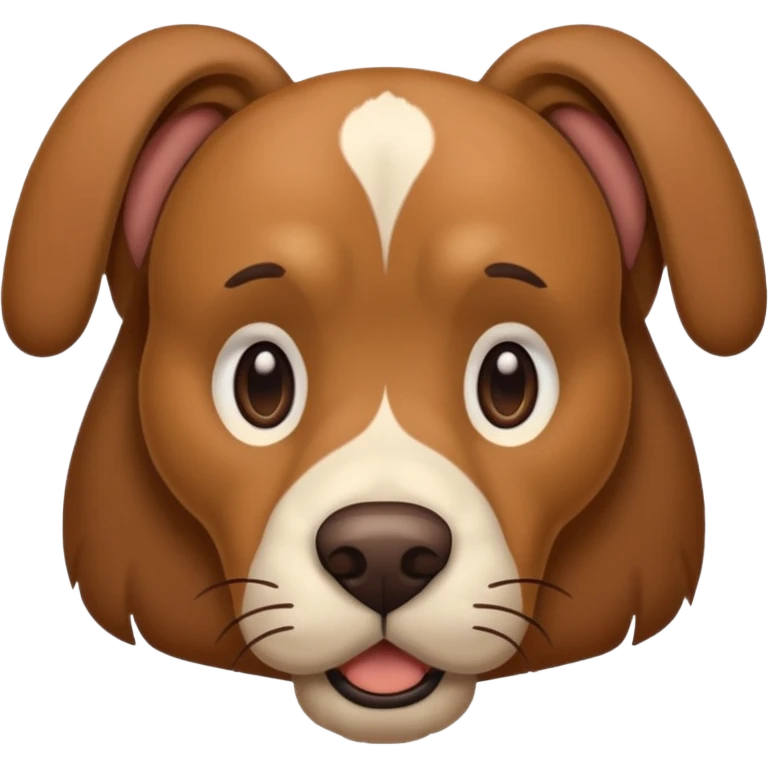 A big dog looking g forward emoji