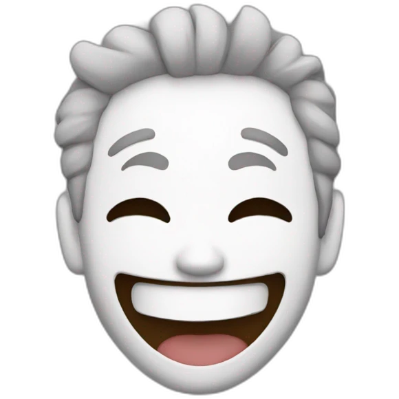 Laughing anime emoji
