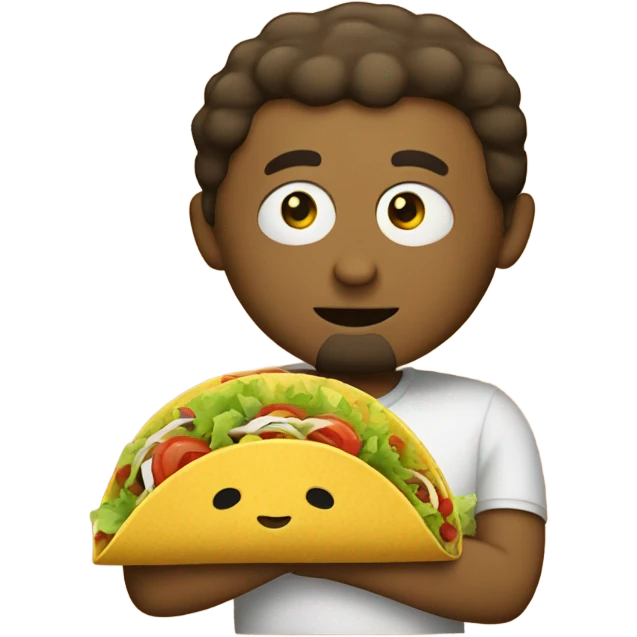Taco eating a taco  emoji