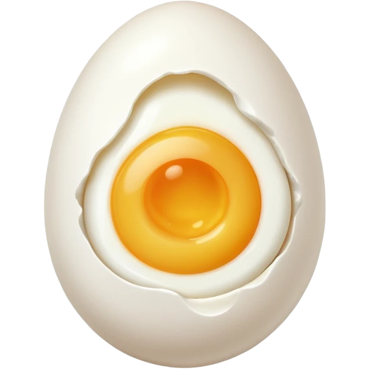 A peeled egg emoji