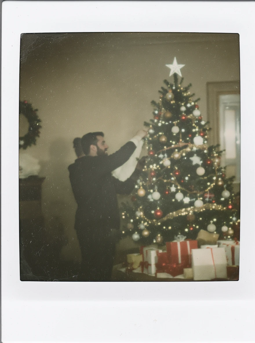people decorating a Christmas tree emoji