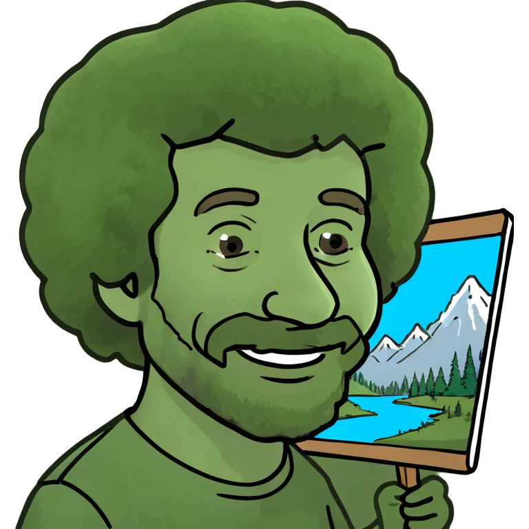 Bob ross emoji