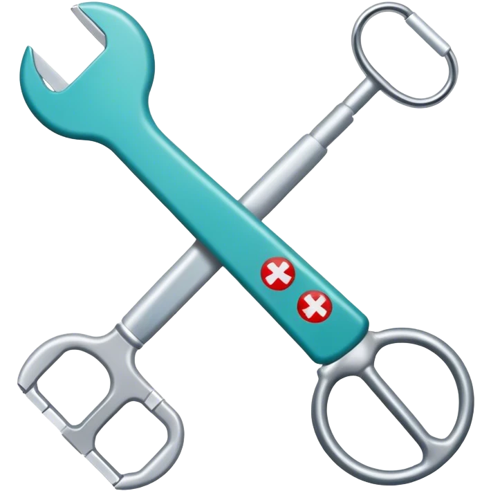 crossmark from hospital tools emoji