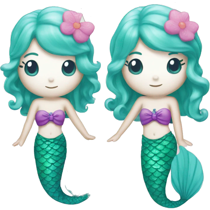 Mermaid hello kitty  emoji