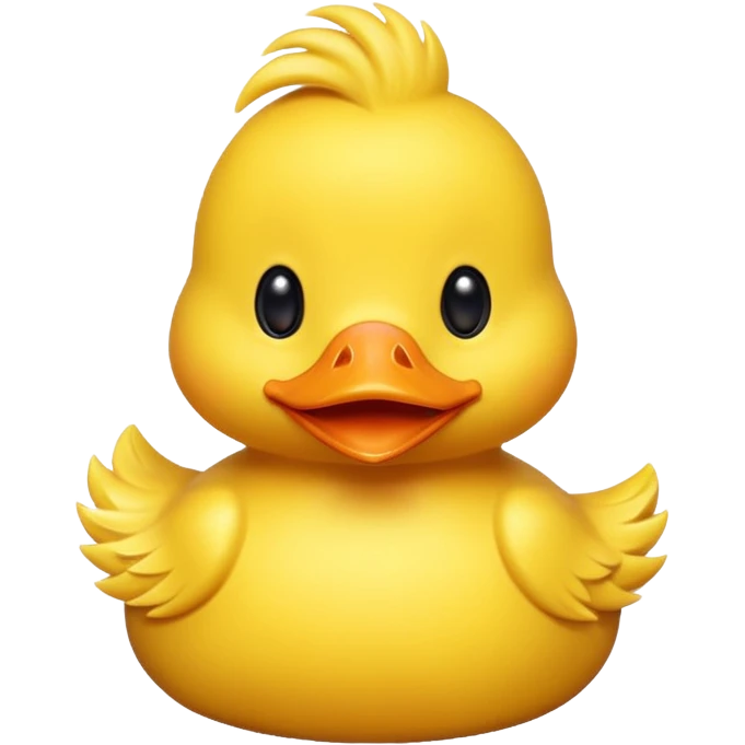 Silly duck emoji