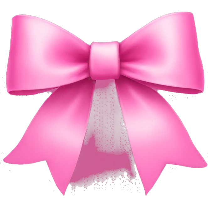 pink ribbon bow emoji
