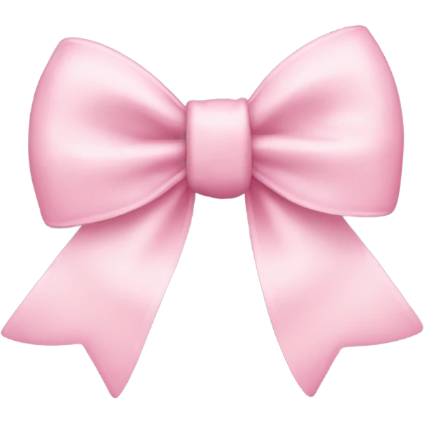 light pink bow emoji