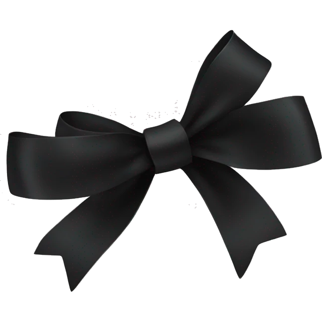 Strip of black ribbon emoji