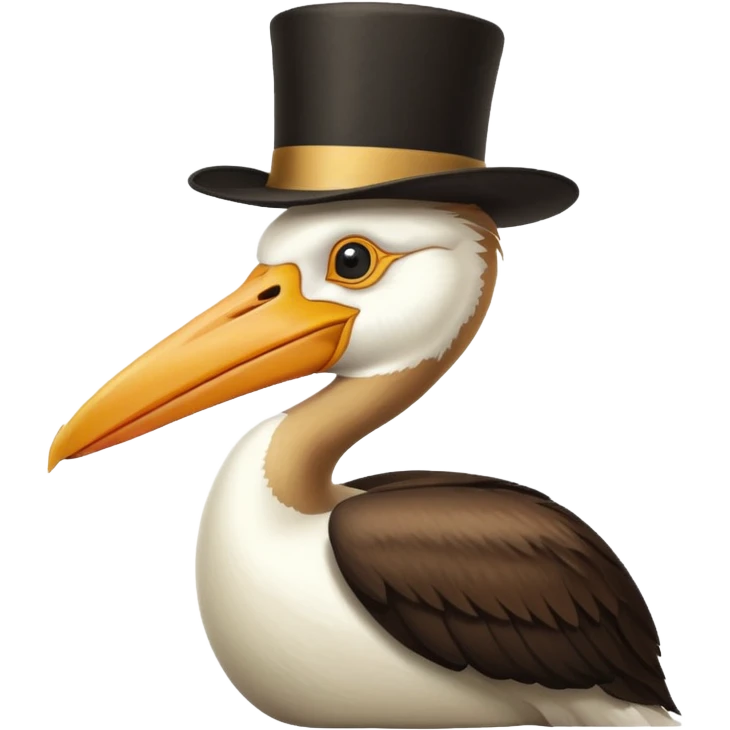 pelican in top hat emoji