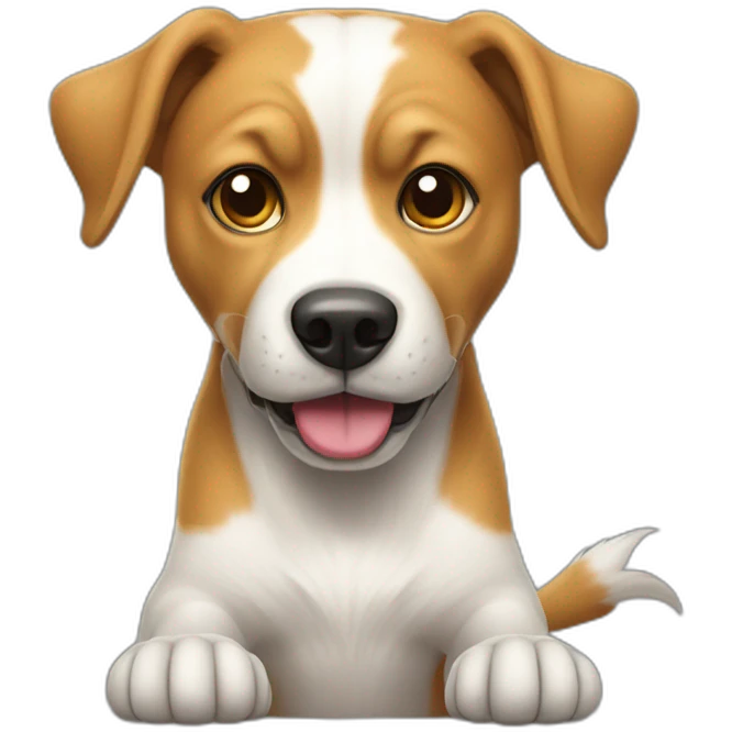 chien qui joue à la console emoji