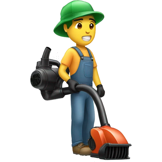 leaf blower emoji