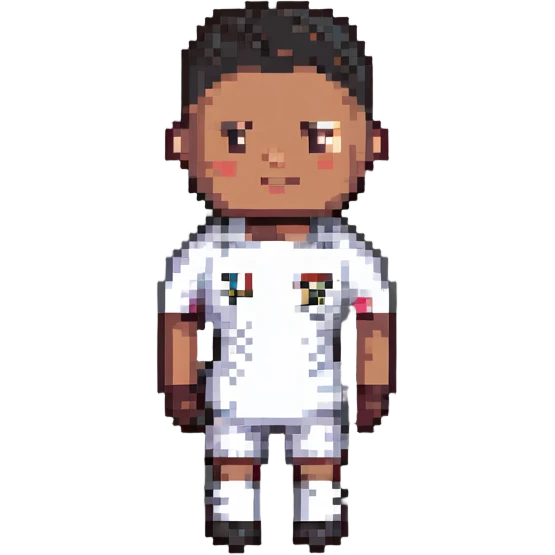 Ronaldo in the style of pixel art, side view emoji