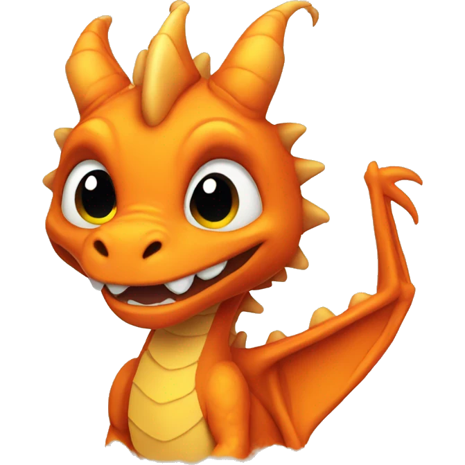 orange dragon emoji