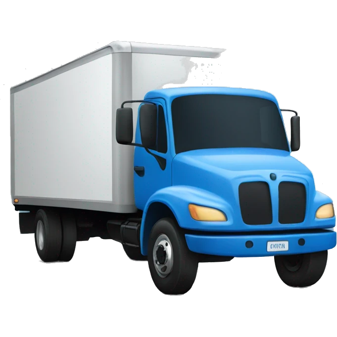 A blue lighten truck  emoji