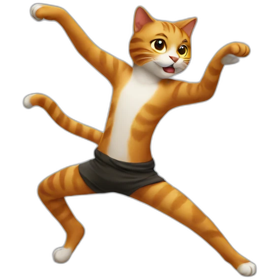 Dancing cat emoji