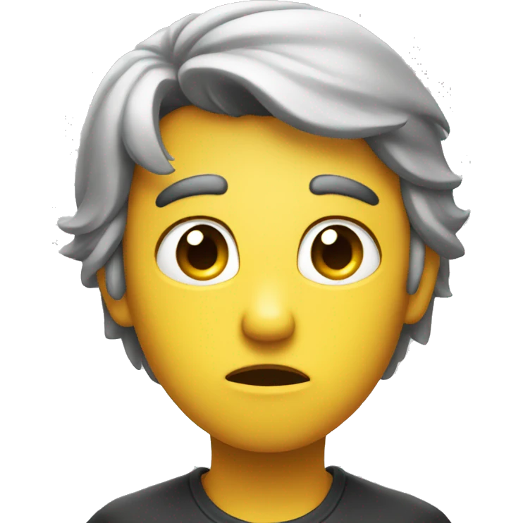 Concerned face apple empji emoji