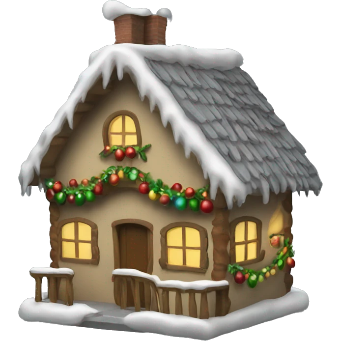 Casa navideña emoji